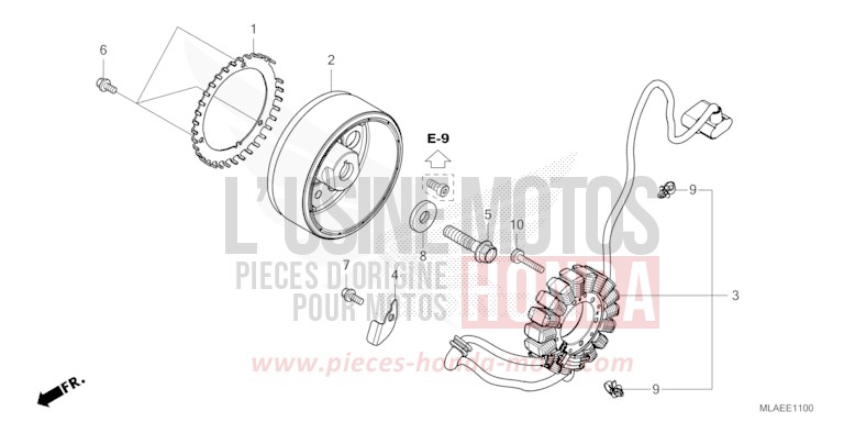 GENERATRICE de CMX 1100 "Rebel" GLINT WAVE BLUE METALLIC (B197) de 2024